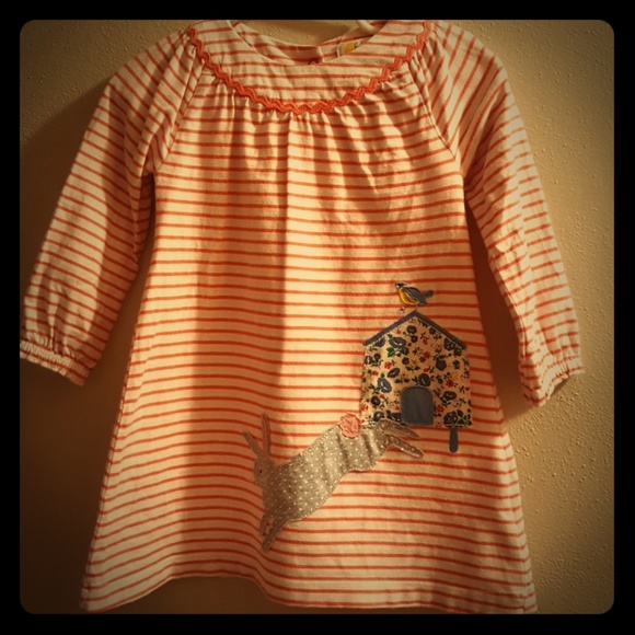 Mini Boden Other - VGUC Baby Boden bunny dress 12-18 Months